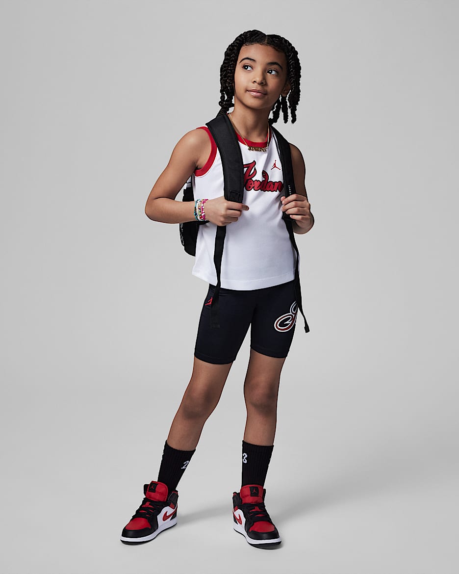 Jordan Mini Me Flight Jersey Tank Set Little Kids 2 Piece Set. Nike